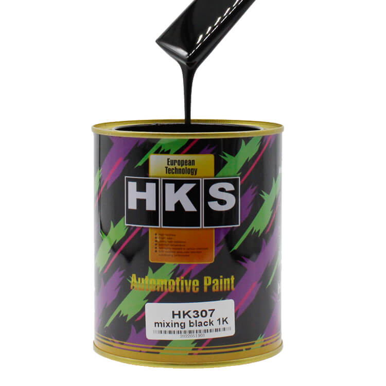 HK307 Mezcla de pintura líquida negra para automóviles Pintura