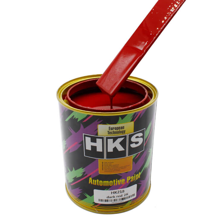 HK218 Rojo oscuro color del sistema de mezcla de pintura para automóviles 1 HK218 Rojo oscuro color del sistema de mezcla de pintura para automóviles