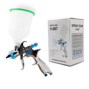 H-887 Profesional pistola de aire pulverizador de pintura automotriz Hvlp para boquilla de coche 1,4 mm 600cc Cup