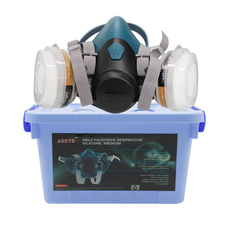 FL126 Respirador doble de media cara reutilizable máscara de pintura en  aerosol - El fabricante profesional de pintura de coches de SYBON en China