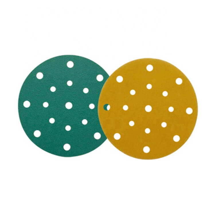 Discos de lija OT-4 de 6 pulgadas con velcro, grano 60 a 2000, película verde, sin polvo, papel de lija