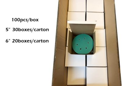 Discos de lija premium OT-4 de 6 agujeros, sin polvo, con cierre de velcro, para acabado de madera y automoción