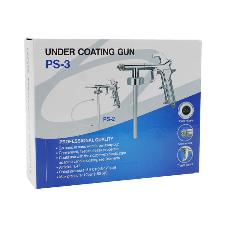 LB-10 - Pistola pulverizadora para revestimiento de bajos de coche, protección contra la oxidación de bajos de carrocería, blindaje de chasis, pistola pulverizadora y botella de aire