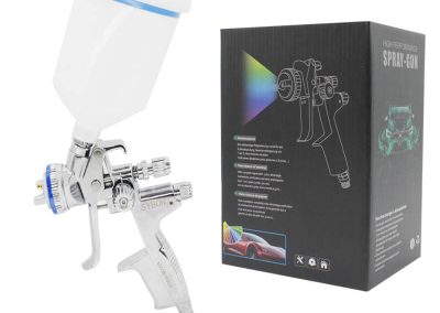 Juego de pistola pulverizadora profesional HVLP 4000B con alimentación por gravedad y boquillas de 1,3 mm