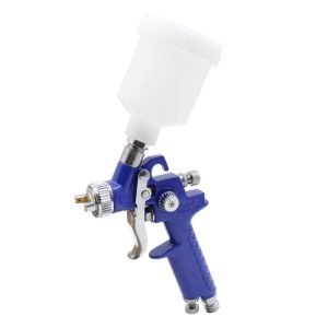 H-827M - Pistola de pintura en aerosol para reparación de muebles de automóvil, superficies pequeñas, minipistola de pintura en aerosol, HVLP, pistola neumática de alta atomización