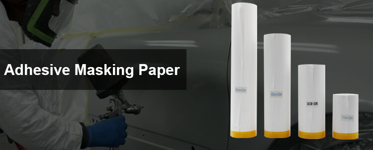Papel de enmascarar preencintado para pintar coches