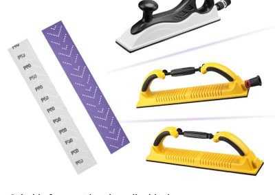 Hoja abrasiva violeta VS, papel de lija multiagujero para lijado automotriz, eliminación de revestimientos, reparación de carrocerías y lijado de automóviles