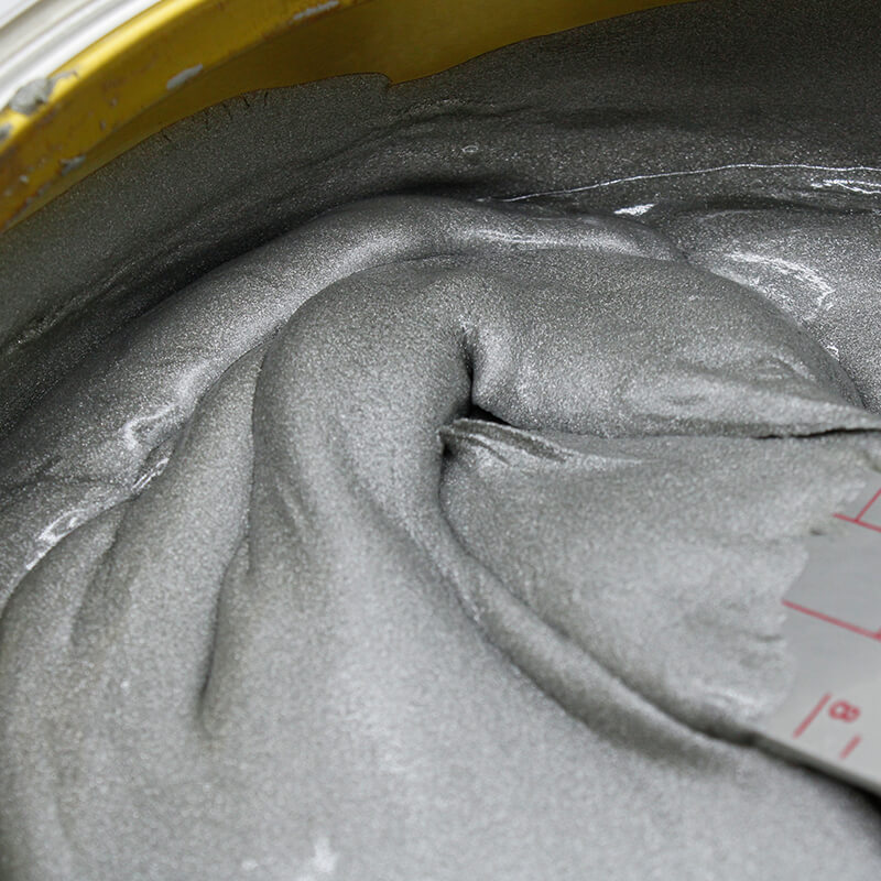 Masilla de reparación para bujes de rueda reforzada con aluminio gris metalizado