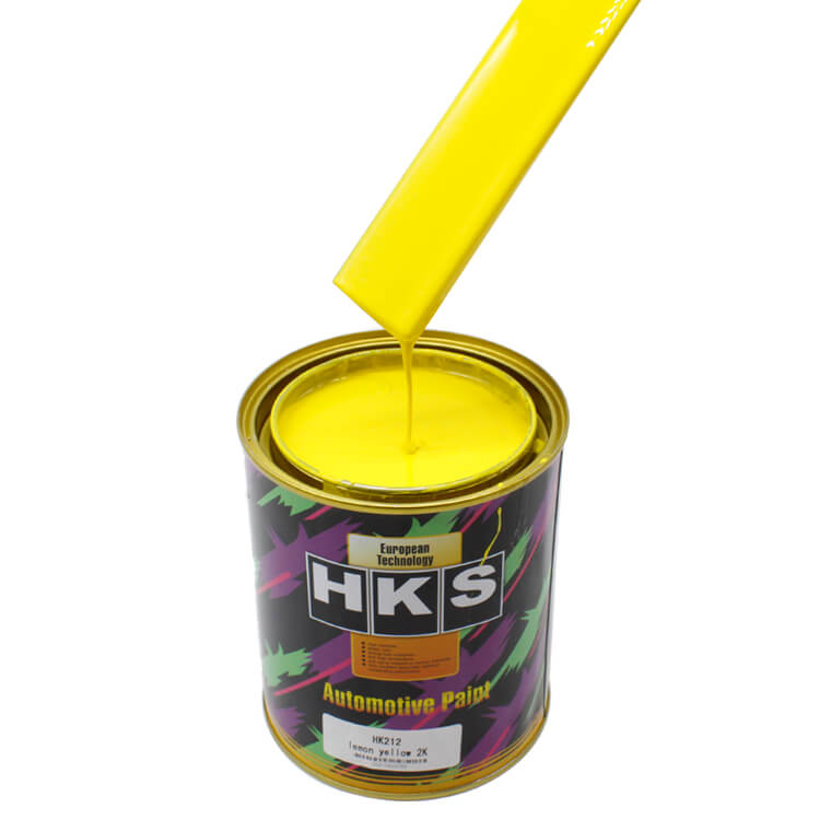 HK212 Jaune citron meilleure peinture de voiture en Chine