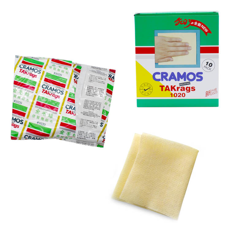 1020 - Chiffon de nettoyage en coton adhésif à prix abordable pour la peinture automobile