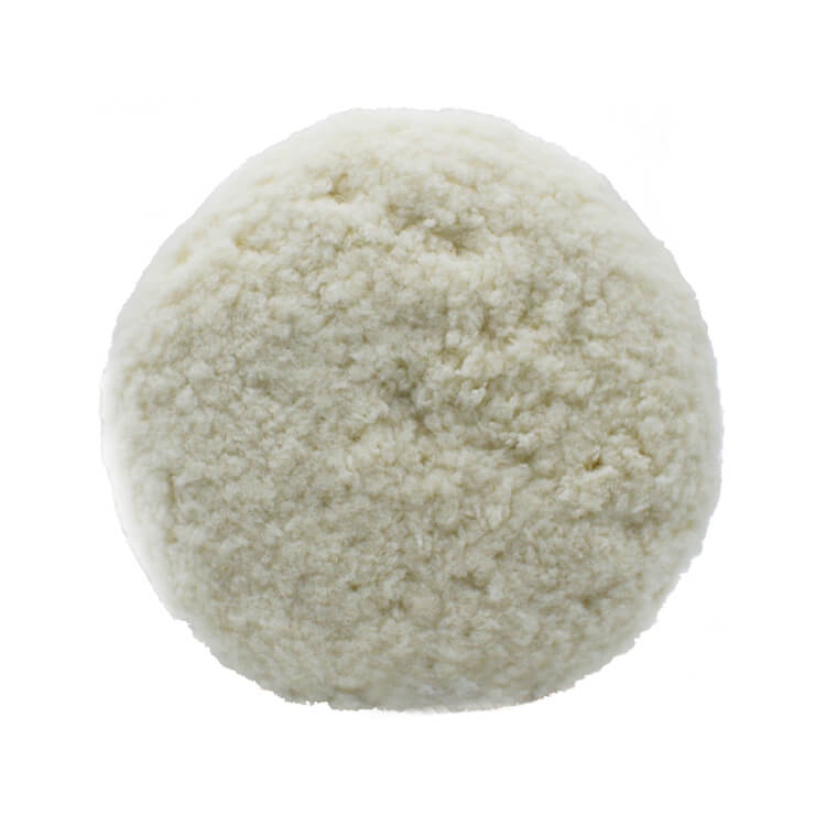 W009DA - Normes européennes et américaines - Tampons de polissage et de lustrage en laine 100 % pure d'agneau double face de 9 pouces