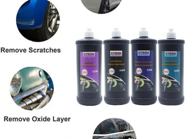 Les pâtes et les produits de polissage SYBON sont conçus pour éliminer les défauts de peinture et redonner une brillance comme neuve.