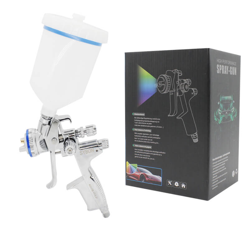 Pistolet à peinture HVLP professionnel 4000B à alimentation par gravité avec buses de 1,3 mm