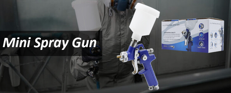 Pistolet à peinture HVLP professionnel H-827M avec buse de 0,5 mm, 0,8 mm et 1,0 mm. Mini pistolet à peinture à air comprimé pour voiture.