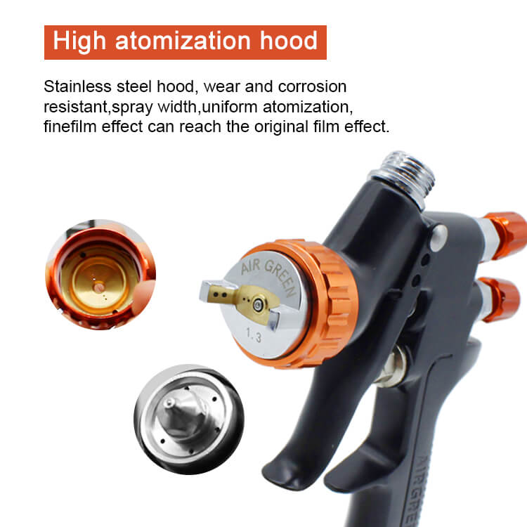SK798 - Pistolet à peinture pneumatique portatif automatique pour meubles, automobiles, cuir, manteaux et finitions