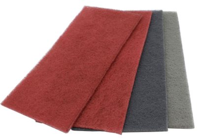 HP101-Tampon abrasif manuel Scotch-Brite à usage général, grain très fin, 15 cm x 23 cm, oxyde d'aluminium, préparation de surface, ponçage léger, mélange.