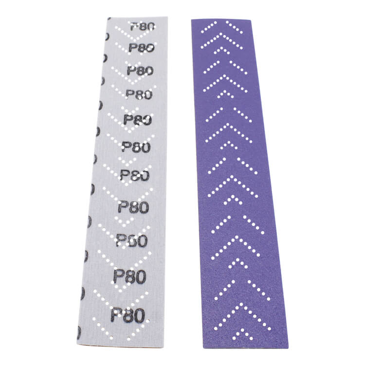 Feuille abrasive VS pour ponçage automobile, papier de verre multi-perforé de 70 mm, format rectangulaire, rouleau de ponçage à sec pour l'élimination des revêtements, la réparation de carrosserie et le ponçage automobile.