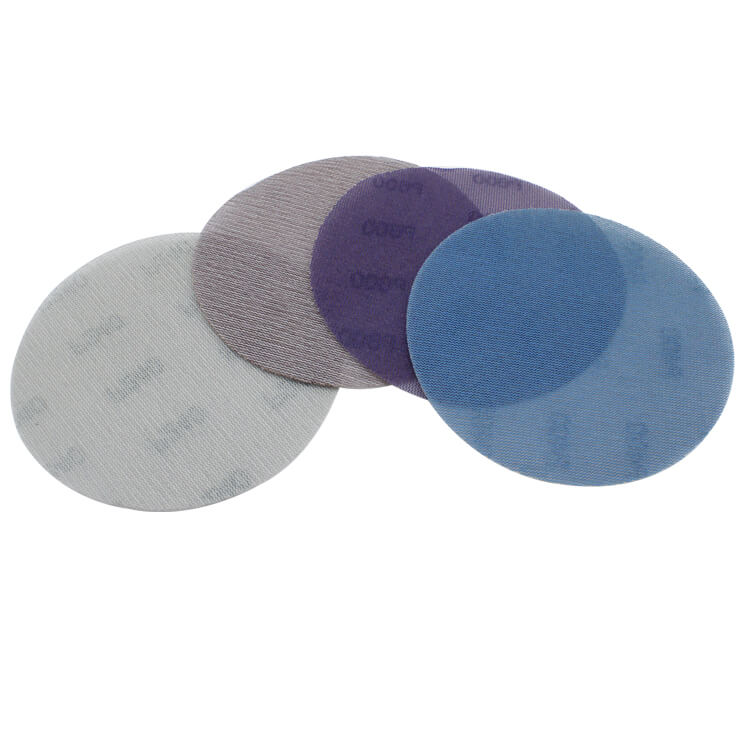 Disque abrasif MSAC-Mesh-Grip de 6 pouces (150 mm) pour ponçage à sec, anti-encrassement, grain de 80 à 800, toile abrasive en maille, disque de ponçage sans poussière