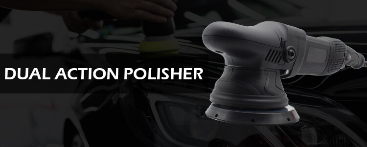 Polisseuse double action PL122-900W avec 6 vitesses variables, kit de polissage pour voiture, idéal pour le cirage, le lustrage et le polissage.