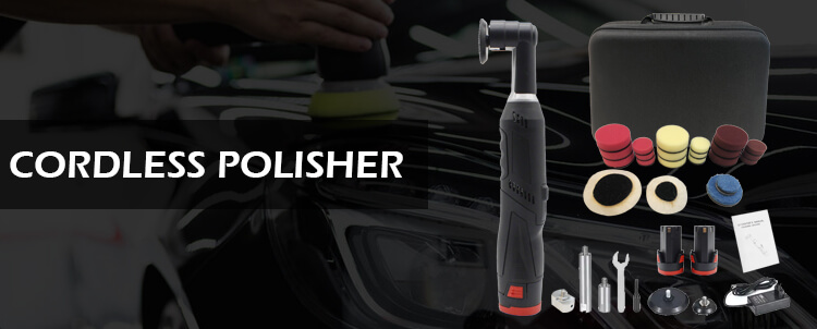 Polisseuse sans fil S122 Mini - 6 vitesses réglables - Fonctionne comme une polisseuse orbitale ou rotative - Comprend un kit complet pour la correction des défauts de peinture de votre voiture.