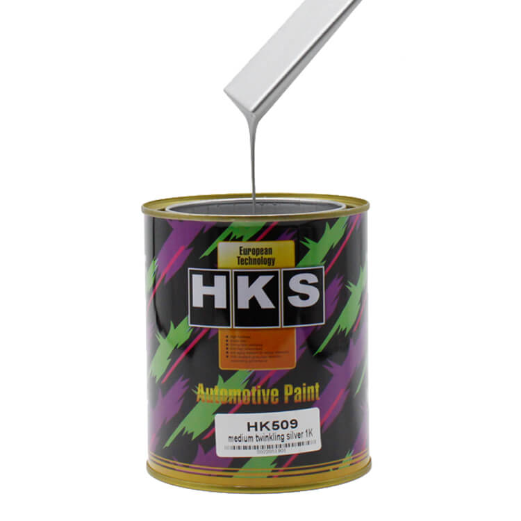 HK509 الفضة المتلألئة المتوسطة إعادة طلاء السيارات