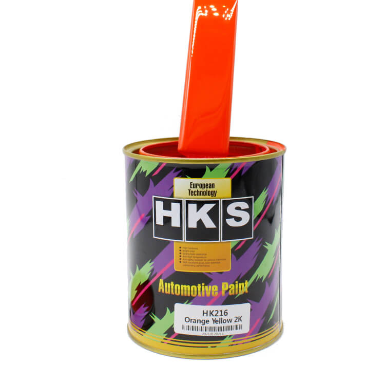 HK216 اصفر برتقالي الشركة المصنعة لطلاء السيارات في الصين