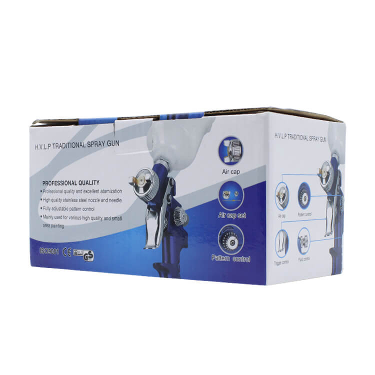 مسدس-رش-هوائي-صغير-H827M-يعمل-بنظام-التغذية-بالجاذبية،-مزود-بكوب-بلاستيكي-سعة-125-سم-مكعب،-بمقاسات-0.5-مم،-0.8-مم،-و1.0-مم