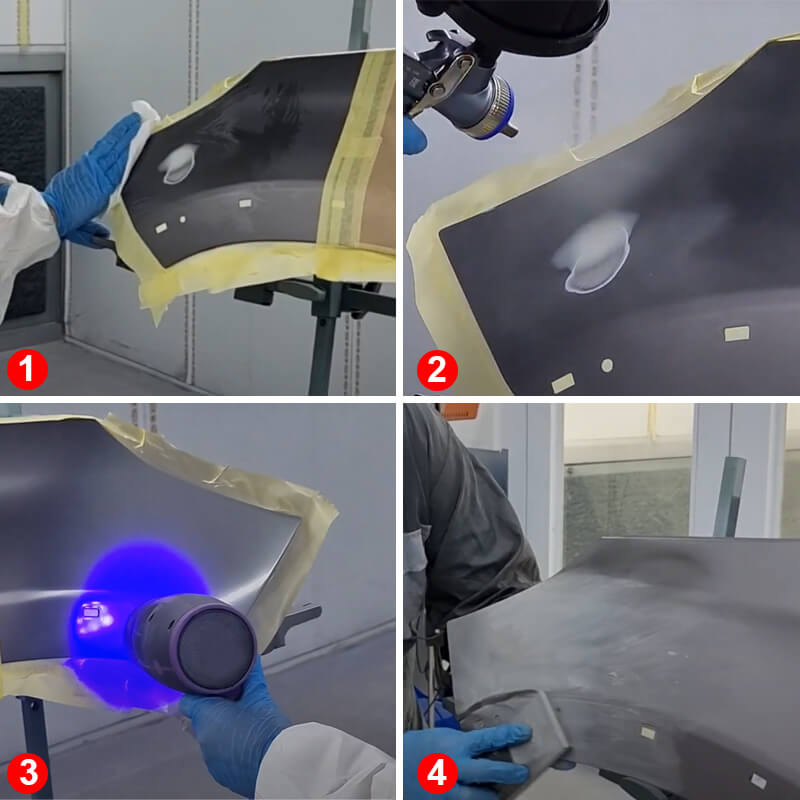 برايمر-أحادي-المكون-يجف-تحت-مصباح-الأشعة-فوق-البنفسجية.-سرعة-الجفاف-تعتمد-على-سمك-الطبقة.