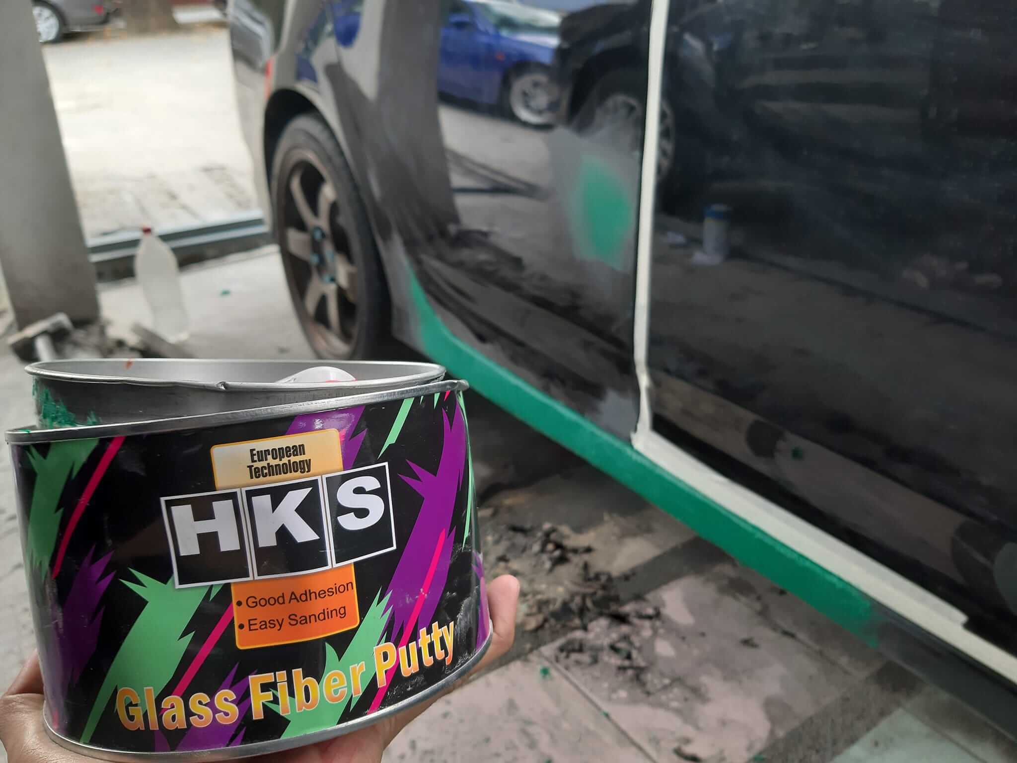1676604650 HK405 Promotional Car Paint Manufacturer Auto Paints Body Filler Glass Fiber Poly Putty