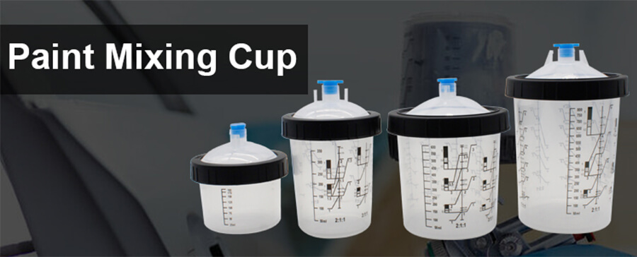 20oz / 600ML Disposable Spray Gun Cup Kit – Plastic Liners & Lids (20-Piece Set)