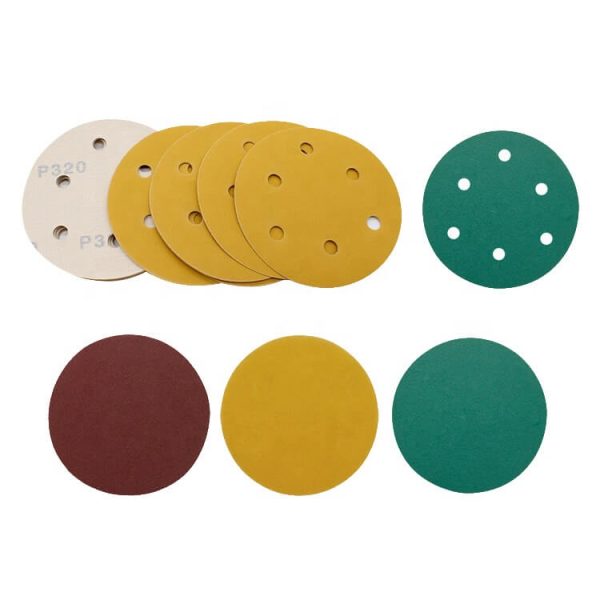 1666085988 OT 4 125Mm 150Mm Abrasive Dry Sanding Disc Hook And Loop Aluminium Oxide Round Sandpaper Disk