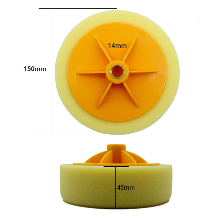 Brake Grease CoCud 4-Pack Wool Felt Sponge Polishing Pads - 2 Inch ...
