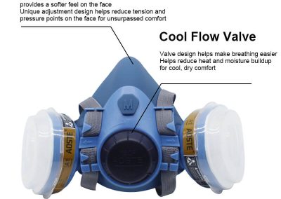 Fl126-Supply-Anti-Dust-Chemical-Respirator-Silicone-Half-Face-Spray-Paint-Gas-Mask