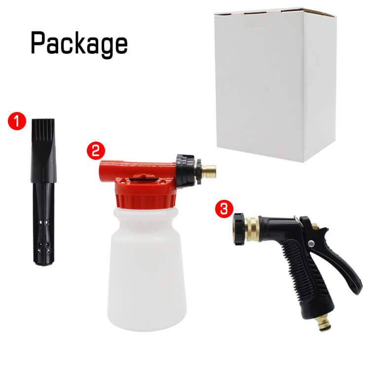 Car Wash Foam Gun Foam Cannon Blaster 6 Adjustment Ratio Dial Car Wash Soap  Sprayer Connects To Garden Hose Foam Sprayer For Car Home Cleaning