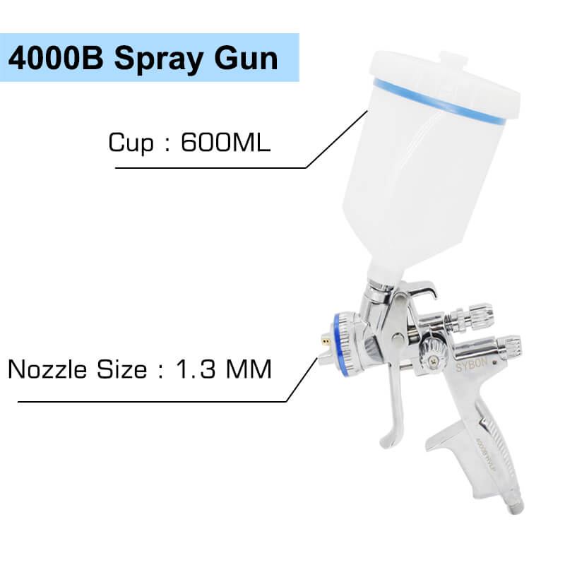 1712478985 4000B HVLP Spray Gun Kit Professional Automotive Spray Paint Gun