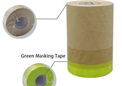 199BGT-Pre-Taped-Masking-Paper-Brown-Kraft-Protective-Masking-Paper-With-Tape-for-Car-Painting-Spraying-Protection
