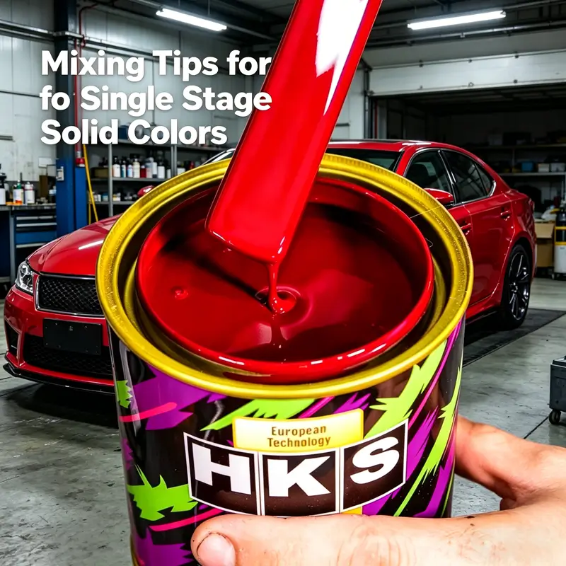 Mixing Tips for Single Stage Solid Colors | SYBON Automotive Refinish Guide 1 Mixing-Tips-for-Single-Stage-Solid-Colors-SYBON-Automotive-Refinish-Guide