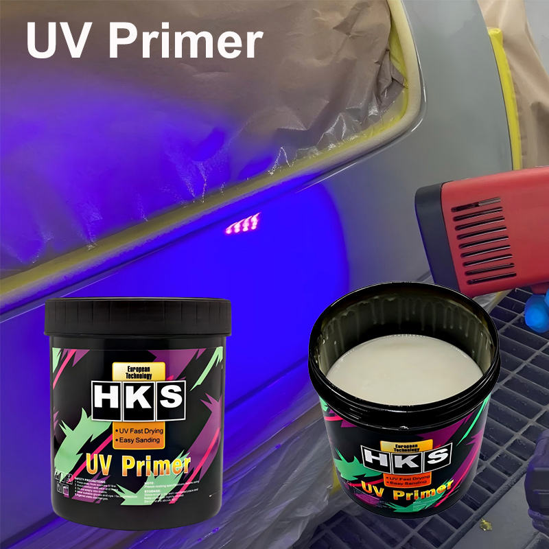 HK705 1K UV Primer – The UV-Cured Efficiency Pioneer in Automotive Refinishing 1 (UV-Curing Primer) is a fast-drying primer used in automotive refinishing and collision repair, applying UV light-curing technology.